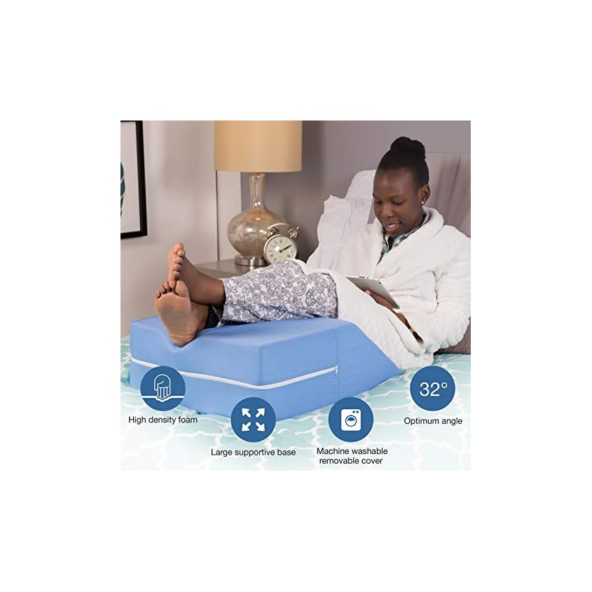 DMI Bed Wedge Ortho Pillow for Leg Elevation, Sciatica, Pregnancy, Back