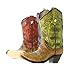 Colorful Western Cowboy Boots Single Roll Toilet Paper Holder