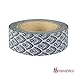 Wrapables Damask Japanese Washi Masking Tape - Black Vintage Leaf