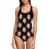 Custom One Piece Bathing Suits with Face Personalized Swimsuits with Picture of Men Photo for Women -9 Style