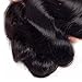 Longqi Brazilian Hair Body Wave 3 Bundles Real Human Hair Extensions 95-100g/pc (8inch 10inch 12inch, Natural Color)