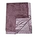 Lambs & Ivy Signature Oversized Minky Stroller Blanket, Mauve