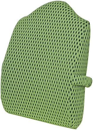 Sleep Science Patented Premium Ergonomic Memory Foam Tall Lumbar Support Pillow Lower Back Pain Relief Lumbar Cushion Lumbar Back Cushion for Office Chairs and Cars Green