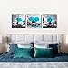 Canvas Wall Art for Bedroom Black and white landscape Blue rose flowers Bathroom Wall Decor Canvas Prints Watercolor 12