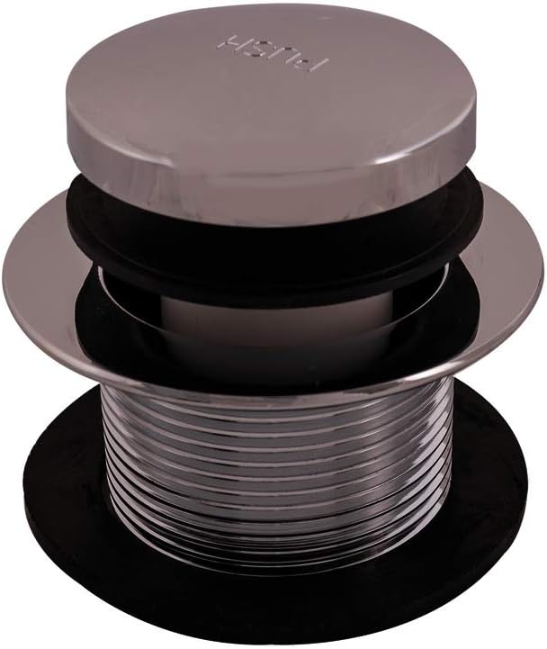 Eastman 35235 Tip-Toe Chrome Plated Bath Drain Assembly Kit with Flange and Drain Washer, Silver Finish: Home Improvement