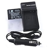 DSTE DMW-BCJ13 Battery + DC57 Travel and Car Charger Adapter for Panasonic Lumix DMC-LX5 LX5GK LX5K LX5W LX7 LX7GK LX7K LX7W Camera as DMW-BCJ13E