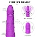 Realistic Dildo Vibrator with 360°Rotation Beads 9 Different Vibration Settings, PALOQUETH Silicone Wireless Vibrating Dildo with Dual Powerful Motors for Sex Pleasure, Fully Waterproof & Rechargeable