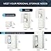 KOUSI Portable Closet Wardrobe Closets Clothes Wardrobe Bedroom Armoire Storage Organizer with Doors, Capacious,Sturdy, 5 Cubes + 1 Hanging Section