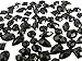 CraftbuddyUS 80 Black Faceted Acrylic Sew On, Stick on Diamante Crystal Rhinestone Gems