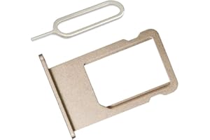 LIBAI-V SIM Card Tray Holder Compatible with iPhone 6 incl Ejector Pin Tool + Cloth (Gold)