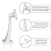 Monitor Rotary Bracket,Auto Safety Alloy Waterproof Universal Indoor Outdoor Wall Ceiling Mount CCTV Security Camera type housing Mounting Bracket surveillance tripod gimbal Part Of Two (White)