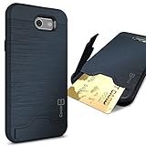 Galaxy J7 V Case, Galaxy J7 2017 Case, Galaxy J7 Sky Pro Case, Galaxy J7 Perx Case, CoverON [SecureCard Series] Cover Kickstand for Samsung Galaxy J7 Perx / J7 Sky Pro / J7 2017 / J7V Navy Blue