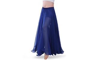 Baisdan Belly Dance Skirt for Women, Chiffon Dancing Skirt, Family Photo Outfits, Flowy Long Skirt, Halloween Costume Gift