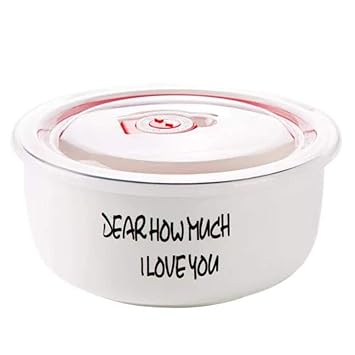 Bcanju Recipiente redondo de cerámica Recipiente para horno de ...