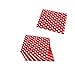 Red And White Polka Dot Party Napkins, 40 Count, 6.5