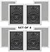Yamaha Natural Sound Custom Easy-to-install In-Wall Flush Mount 3-Way 150 watts Speaker (Set of 4) with a 1