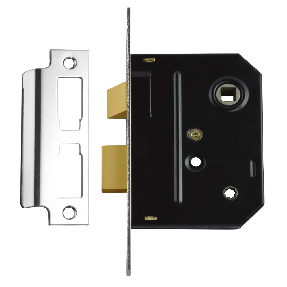 Union Locks 2294 Mortice Bathroom Lock 76mm - Chrome Finish