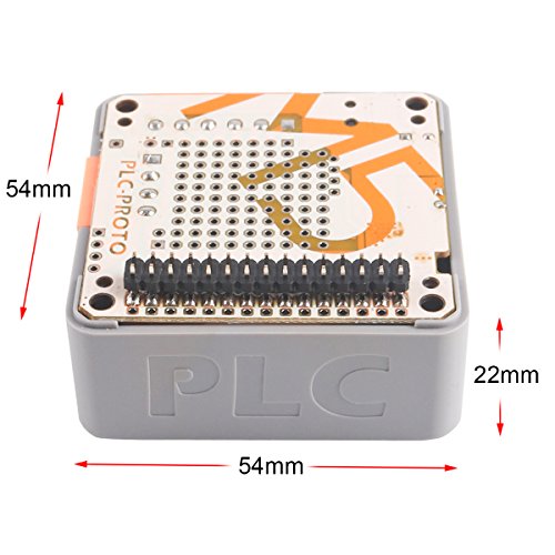MakerFocus M5stack ESP32 Kit PLC Prototype Industrial Board Module RS485 ACS712-5B Programmable Logic Controller Relay Magnet DIN-Rail Stackable IOT for Arduino DIY