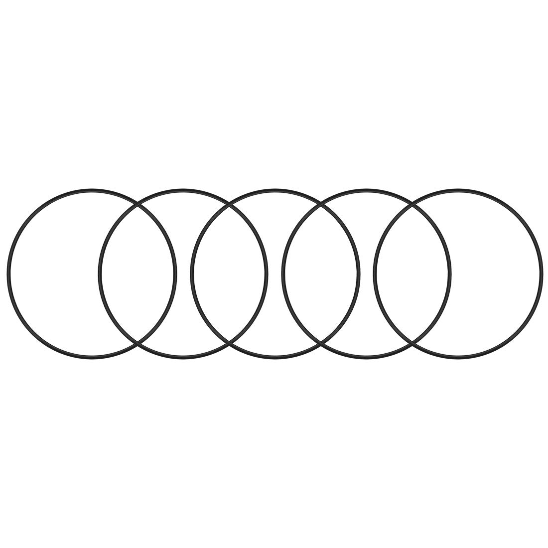 sourcingmap Nitrile Rubber O-Rings 115mm OD 110.2mm ID 2.4mm Width, Metric Sealing Gasket, Pack of 5