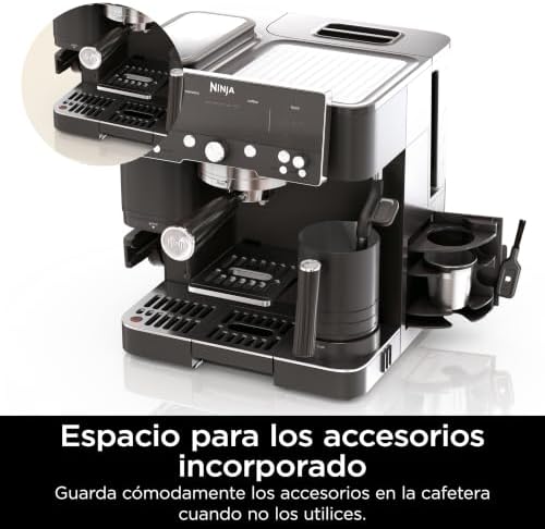 Máquina de café Luxe Premier 3-em-1 de espresso, cold brew e filtro com moinho e espumante integrados - 25 configurações de moagem e 4 predefinições de espuma - preta, ES601EUGM