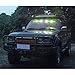 32W LED Lightbar Visor Light Windshield Emergency Strobe Split Mount Deck Dash Lamp (Green&White)