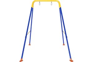IKARE Foldable Toddler Swing Frame, Heavy Duty Swing Stand for Kids, Baby Swing for Indoor/Outdoor Play, Fits for Most Infant Swings, Easy to Assemble, Portable to Store