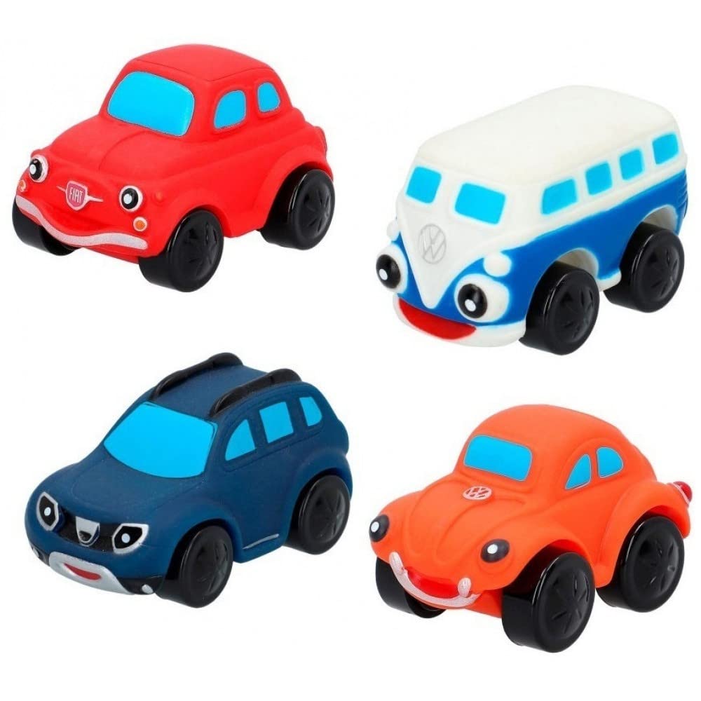 MOTOR TOWN 46338 Pack of 4 Rubber Vehicles