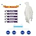 H&C Unisex Rain Poncho Hoods and Sleeves,Clear,One Size