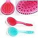 Shower Body Brush wiht Long Handled,Mesh Sponge Bath Loofahs bath brush, Exfoliating Loofah Back Scrubber,-3 pieces,color may vary