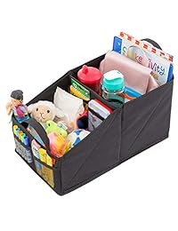 Organizador de asiento de automóvil., negro (Black Stitching)