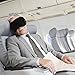 WU-MINGLU Bluetooth Sleeping Eye Mask Headphones, Travel Sleeping Headphone 4.1 Bluetooth Eye Mask Handsfree Sleep Eye Shades Music Headset Earpiece Washable for Phone iPad Tablet (Black 1)