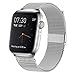 MCORS Compatible with Apple Watch Band 38mm 40mm,Stainless Steel Mesh Metal Loop with Adjustable Magnetic Closure Replacement Bands Compatible with Iwatch Series 5 4 3 2 1 Silver