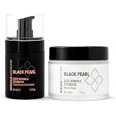 Black Pearl Deep Wrinkle Face Serum and Moisture Cream Set Serious Skincare | Facial Cream, Hydrate, Skin Brightening, Peptide Concentrate, Long Term Repair