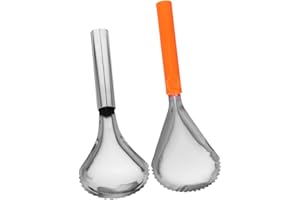 GLEAVI 2pcs Pumpkin Scoop Tool Stainless Steel Manual Corer Scraper Pulp Separator for Fruit Veggie Kitchen