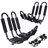 Goplus Kayak Carrier Universal 2 Pair J- Shape Rack