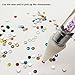 Afantti Jewel Picker Setter Pickup Tool - Wax Pencil Rhinestone Applicator Application Kit - for Pick Up Nail Gem Crystal Jewelry | Double Ended | Flatback Rhinestones (2400 Pcs)