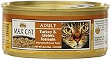 MAX CAT Adult Cat Food Turkey and Giblets Formula Cans, 5.5 oz., 24 Count
