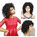 Nadula New Fashion Women's Full Short Curly Wavy Hair Wig Glamour Wig+ Nadula Wig Cap (Curly Black)