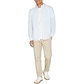 Club Monaco Men's Airy Poplin Stripe Shirt