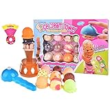 Ice Cream Tower Balancing Game Stacking Game for Kids With Scooper Christmas, Holiday Gift