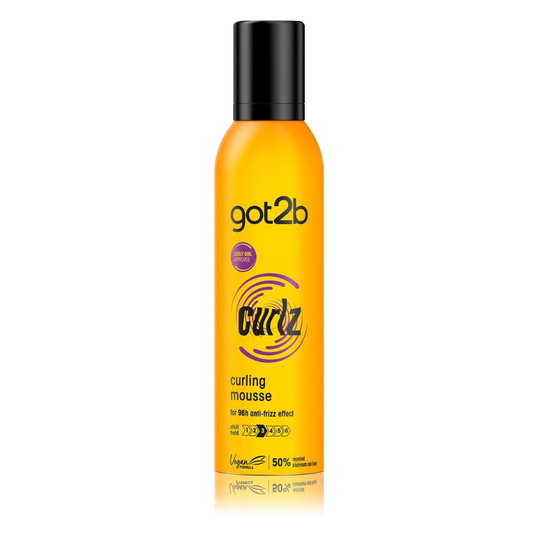 got2b Attractant mousse (250 ml) curl mousse with hold 3 for defined curls and bounce, tames protruding hair, with anti-frizz effect