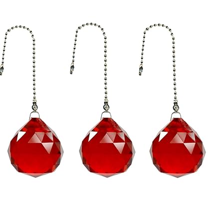 Gusnilo Magnificent Crystal 20mm Clear Crystal Ball Prism 4 Pieces