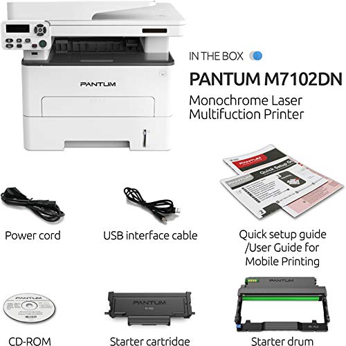 Pantum M7102DN Multifunction Laser Printer with Copier Scanner Black ...