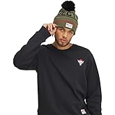 Under Armour Men's Project Rock Red One Pom Beanie, Marine OD Green/Red, One Size Fits Most