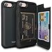 TORU CX PRO Compatible with iPhone SE 2020/iPhone 8/iPhone 7 Case - Protective Dual Layer Wallet with Hidden Card Holder + ID Card Slot Hard Cover & Mirror - Metal Slate