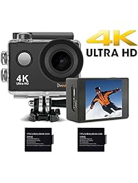 DVEETECH S2 4K Sports Action Camera Waterproof WIFI Camcorder 16MP 170° Ultra Wide-Angle Car Mode 2x900mAh Batteries Portable Package Accessory Set