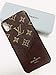 Phone case for iPhone Xs MAX, Fashion Elegant Luxury Designer Classic Monogram Vintage Style Card Holder for iPhone Xs MAX, Full Protection case for iPhone Xs MAX ... (Brown)
