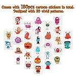 ThinkMax 180 pcs Tatuajes temporales de Halloween para niños, 30 Estilos Surtidos Etiquetas engomadas del Tatuaje para el Favor de la Fiesta de Halloween, Truco o Trato, Rellenos de Bolsas de Regalos 10 ThinkMax 180 pcs Tatuajes temporales de Halloween para niños, 30 Estilos Surtidos Etiquetas engomadas del Tatuaje para el Favor de la Fiesta de Halloween, Truco o Trato, Rellenos de Bolsas de Regalos