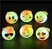 RIN Bright Flashing Emoji LED Rings, 24 Piece