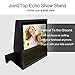 Original Stand Holder Wall Mount Bracket for Echo Show 1st Generation Home Speaker - (Camera's) Angle Parallel to The Wall and Protect Echo Show Charger Cords Organizor (Black Solid Metal)